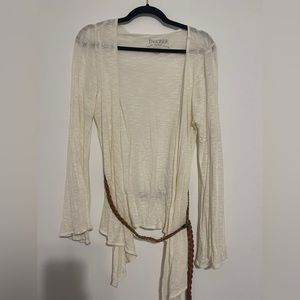 Decree Light white jacket/top with belt!